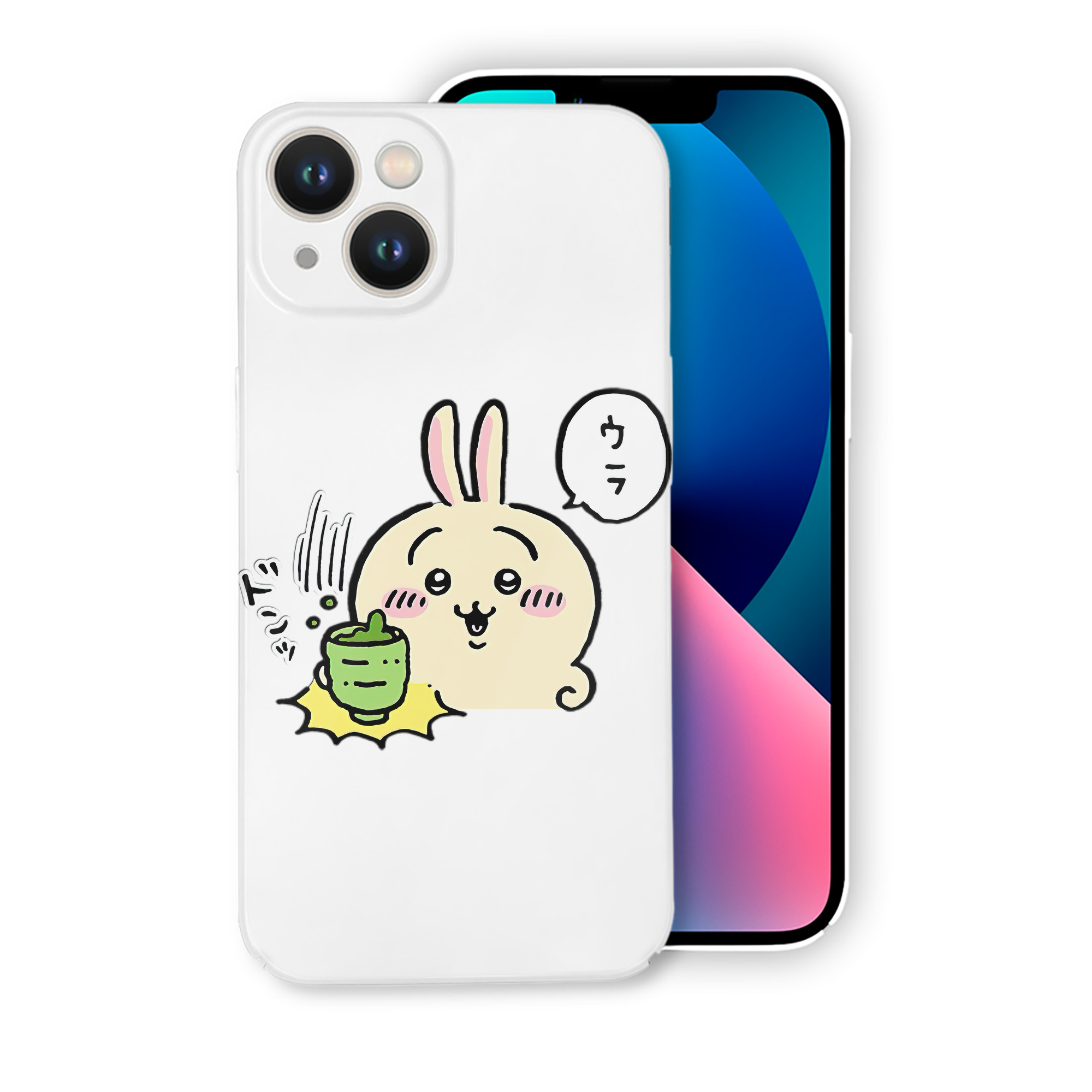 （画像用） ちいかわ うさぎ Chii-kawa usagi 【iPhone 14シリーズ対応】ハードケース